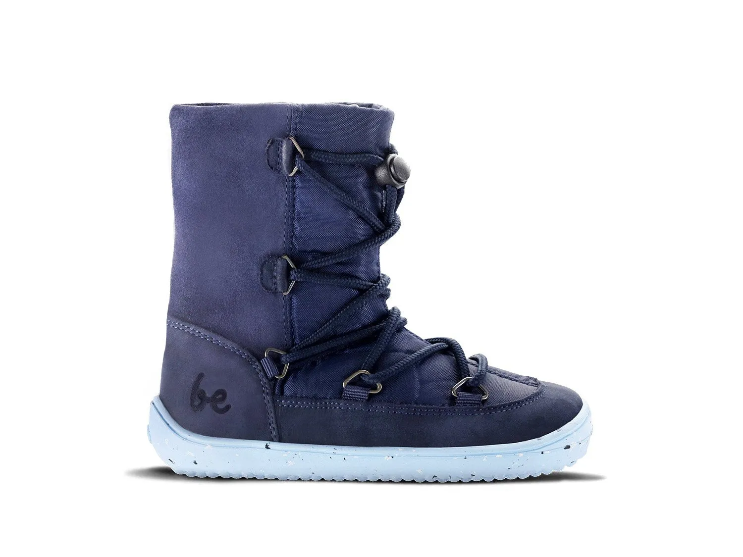 SnowFox Kids 2.0 Dark & Light Blue Barfotaskor, Stl 25-35