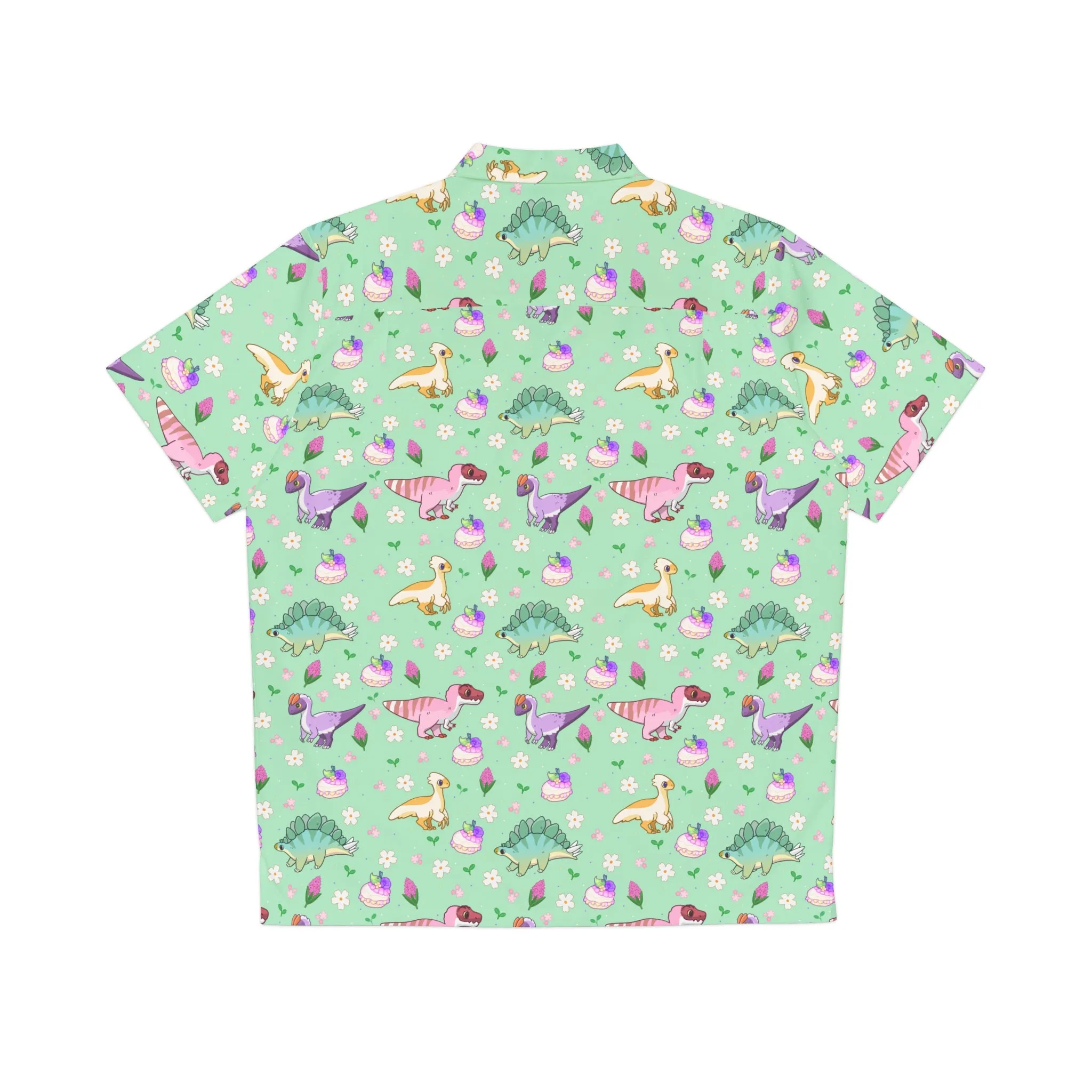 Spring Dinos - Men's Hawaiian Shirt