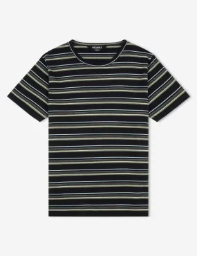 Stripe Tee - Black Multi Stripe