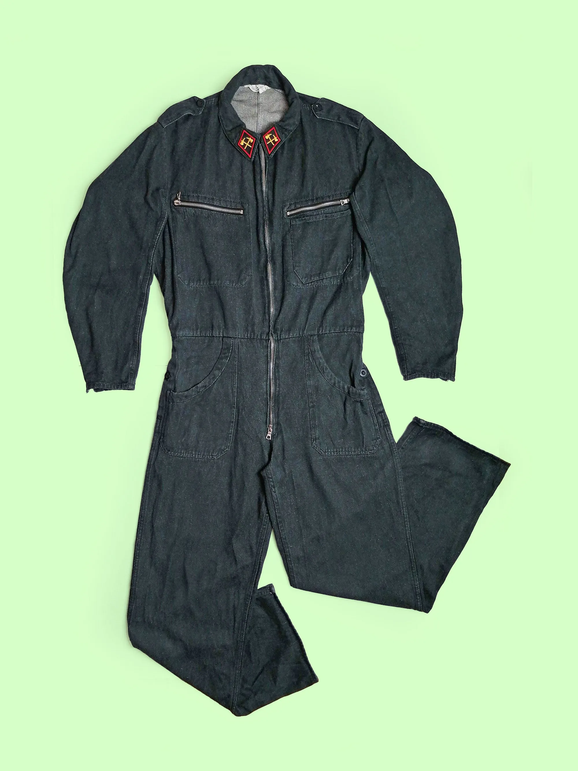 Swiss Army Pilot Mechanic Overalls Dark Grey - size L-XL