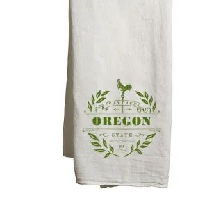 Tea Towel Oregon Vintage