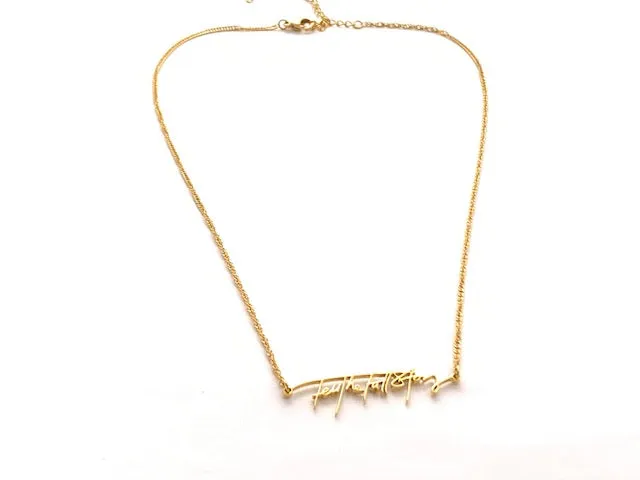 Tell the Full Story Necklace - Gold