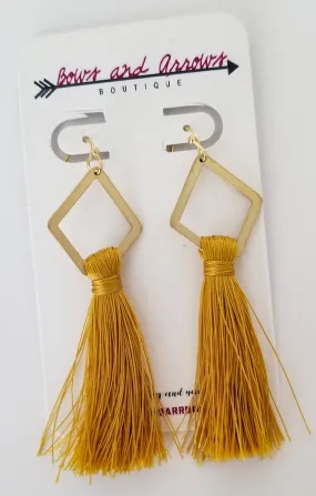 The Diamond Tassel Earring (Gold)