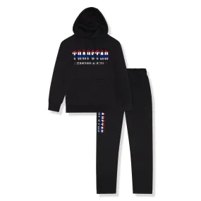 Trapstar Chenille Decoded 2.0 Hooded Tracksuit Black Revolution