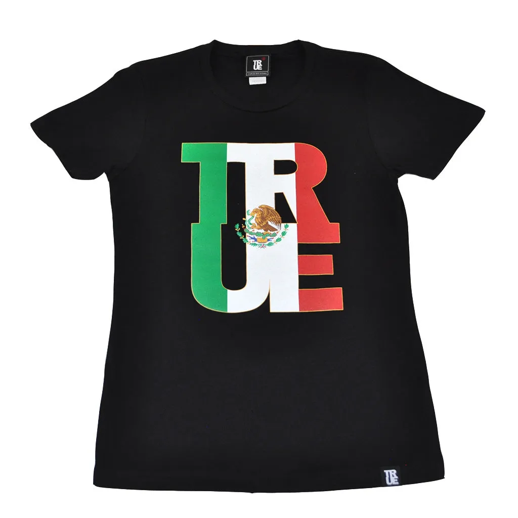 True Womens Logo Fill Mexico T-Shirt Black.