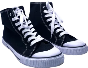 TU Black High Top Canvas Trainers UK 7 EU 40 👠