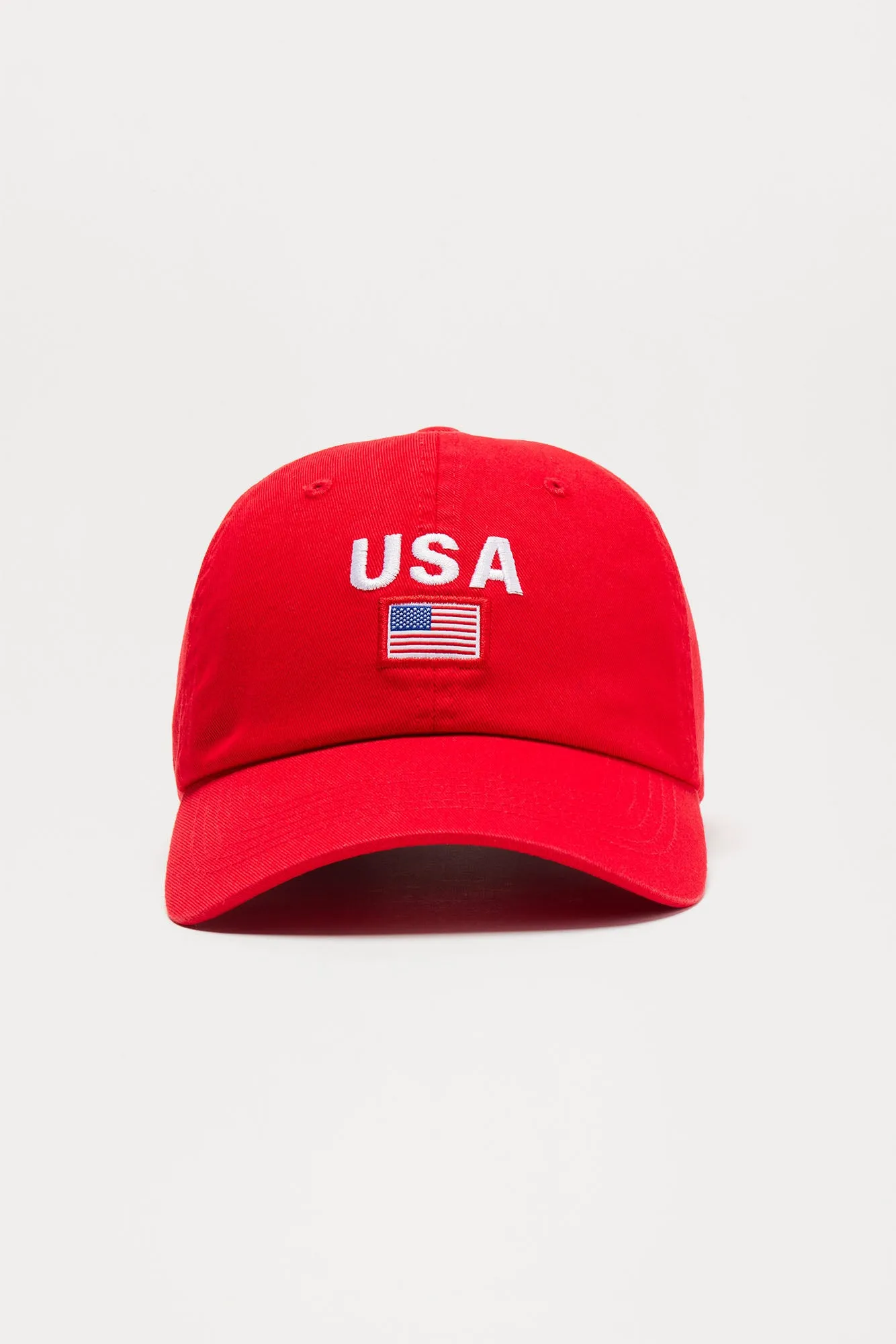 USA Vacay Baseball Hat - Red