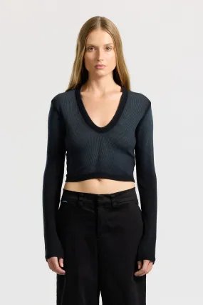 Verona Crop U-Neck Shirt