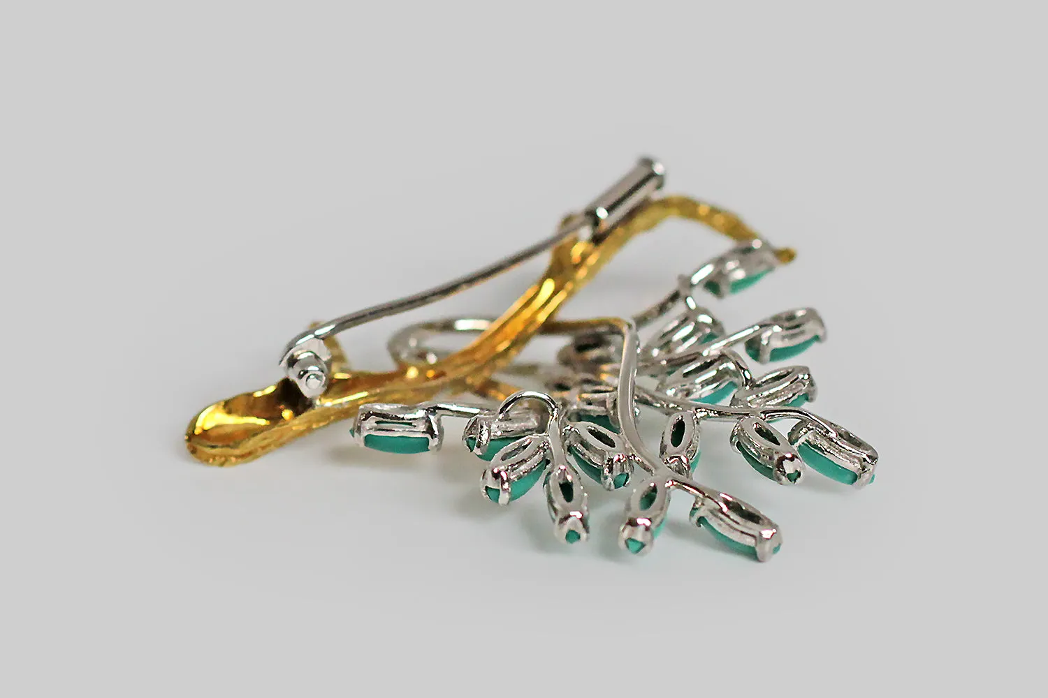 Vintage Modernist Branch & Cascade Brooch