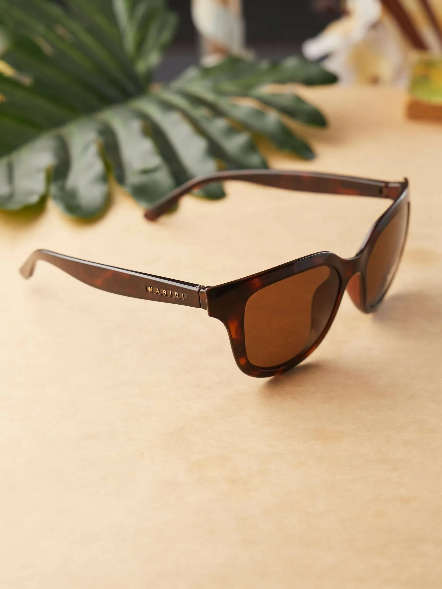 Waridi Eyewear Dahlia Tortoise Sunglasses - Brown