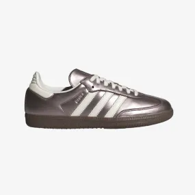 womens adidas samba (purple/metallic)