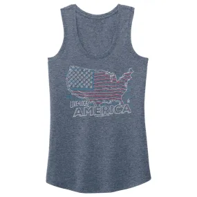 Womens Live Local America Tank Top