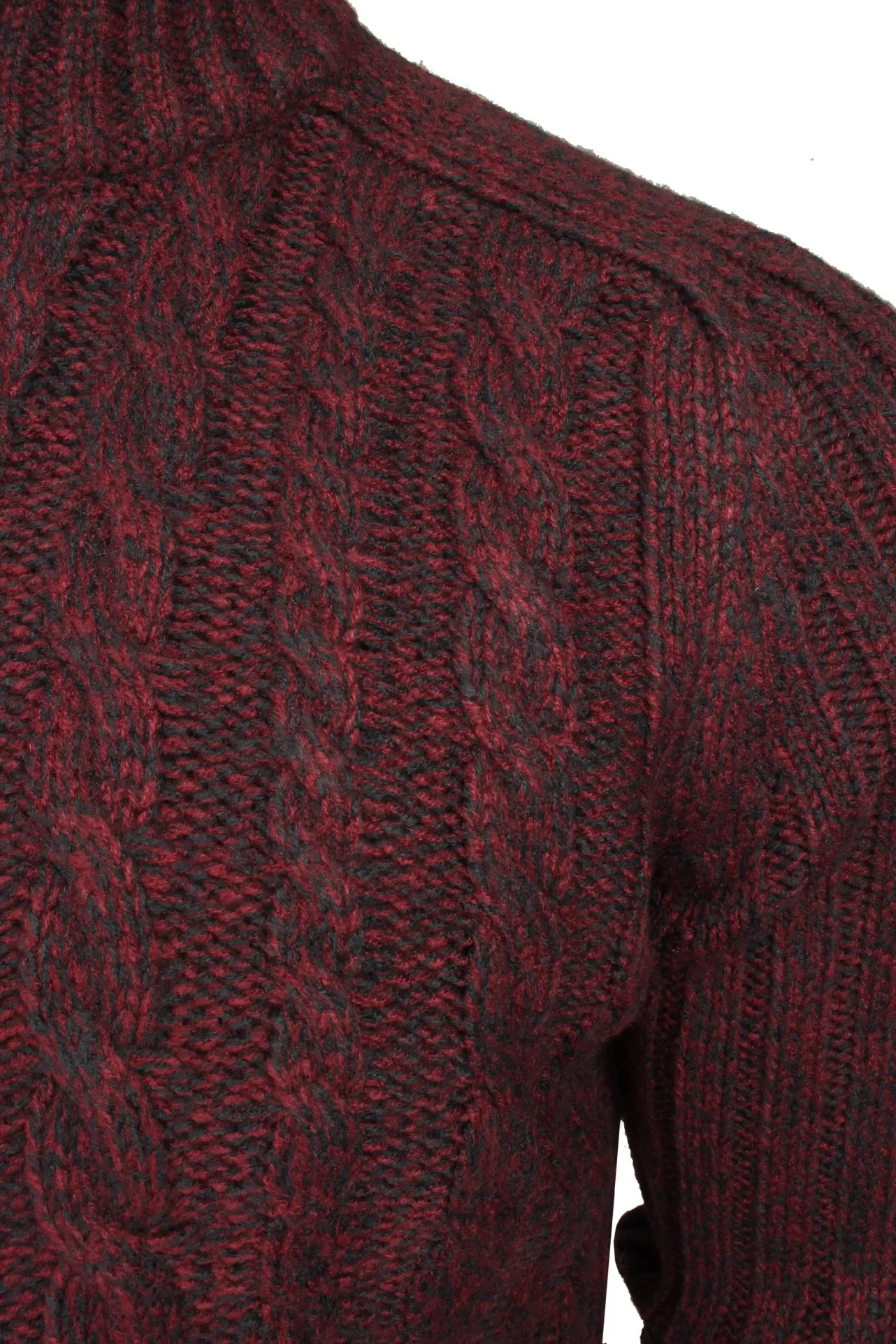 Xact Mens 1/4 Zip Cable Knit Jumper